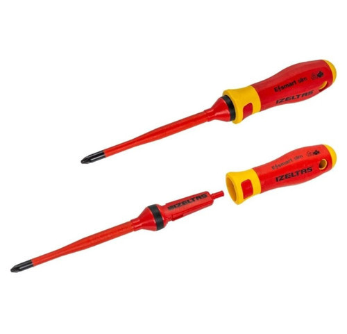 1000V İzoleli Elektro Slim Düz Uçlu Tornavida 2,5X75 14000005328
