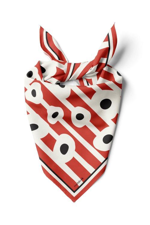 A108 Modabutik Geometrik Desenli Bandana