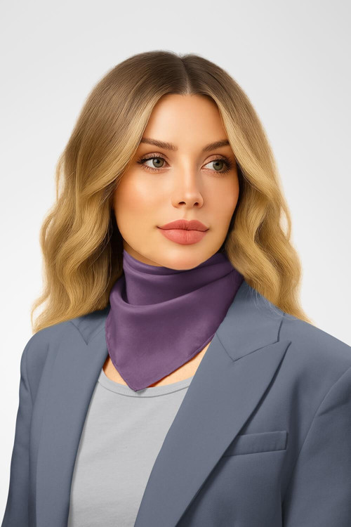 Şifon Leylak Bandana