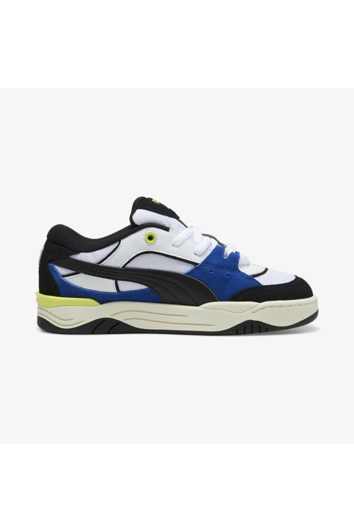 180 Lace Up White-Cobalt Glaze Bl