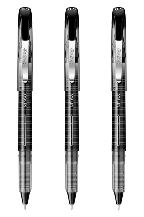 Siyah Pilot Kalem NB-68 Needle Point Pen 3 Adet Scrikss Pilot Kalem 0.5 mm İğne Uçlu Kalem İnce Uçlu Likit Mürekkepli