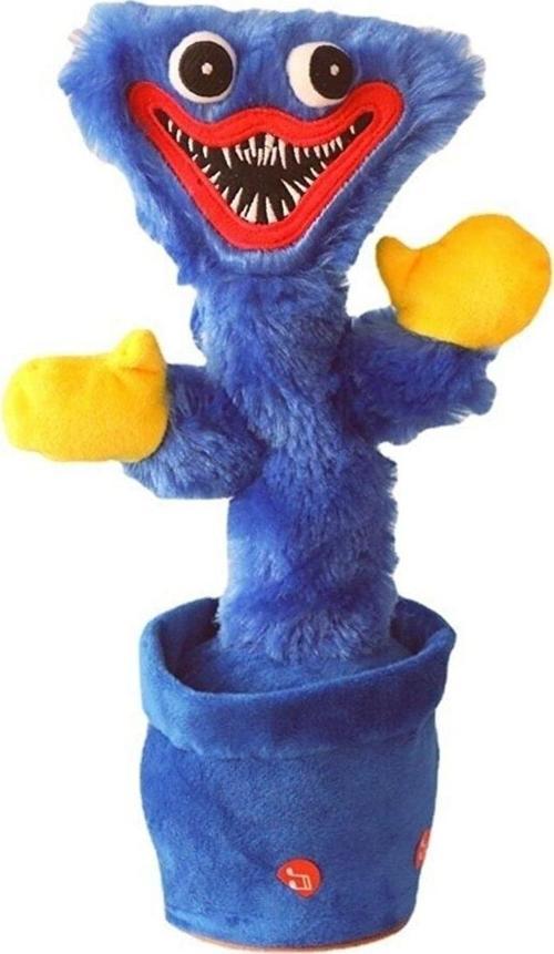 Huggy Wuggy Konuşan Dans Eden, Müzikli Işıklı Saksı Huggy Wuggy Peluş Oyuncak (pil Hediyeli)