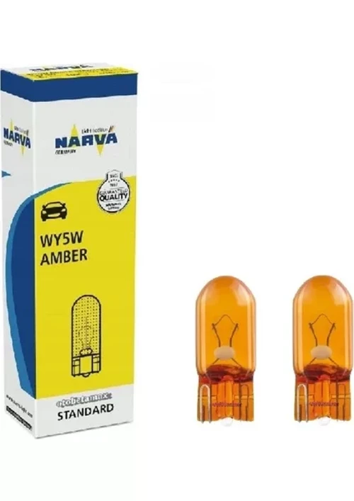Wy5w 12v. T10 5w Dipsiz Sarı Ampul 17169 2 Adet