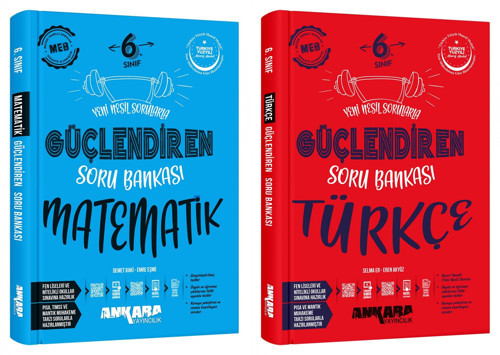 Ankara 2025 6. Sınıf Matematik + Türkçe Güçlendiren Soru Bankası Seti 2 Kitap Güncel Müfredat