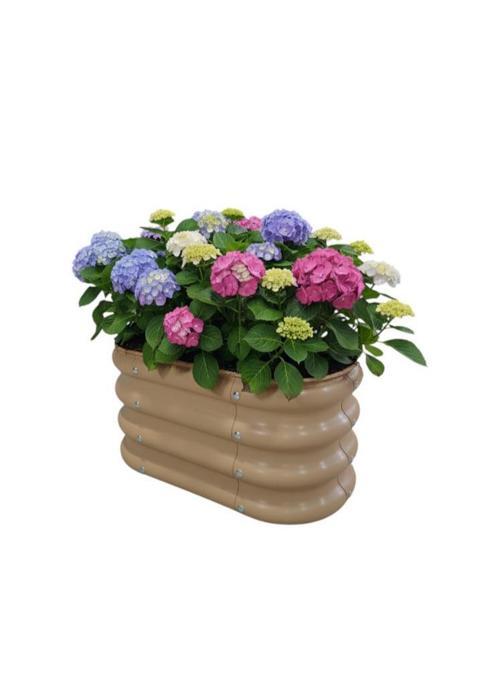 Modüler Yükseltilmiş Bahçe Yatağı Yükseltilmiş Sebze Yatağı Çiçeklik No:0 (60X34) Bej