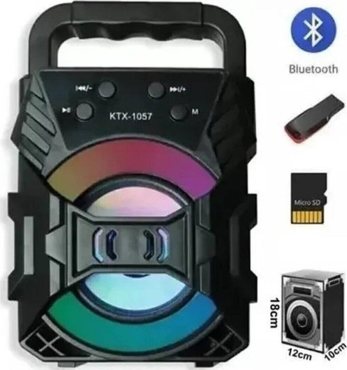Kts-1057 Işıklı Bluetooth Hoparlör