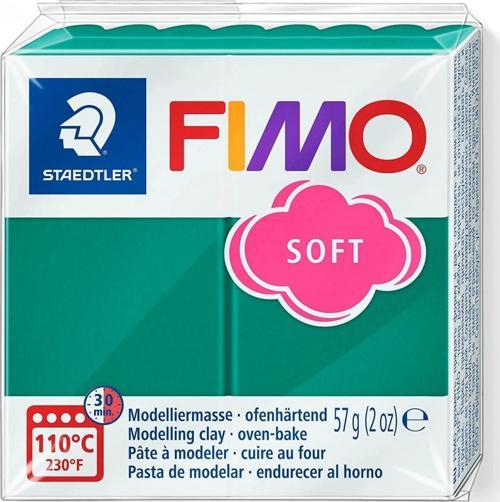 Fimo Polimer Kil 57gr Soft Modelleme Kili Zümrüt Yeşili / 8020-56 07