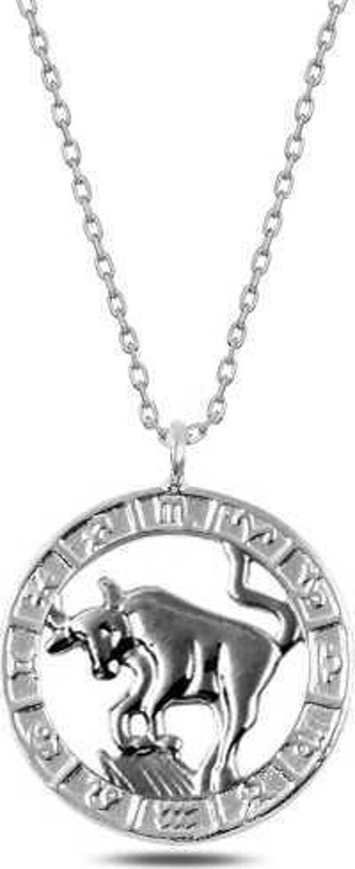 ​925 Ayar Gümüş Boğa Burcu Kadın Gümüş Kolye