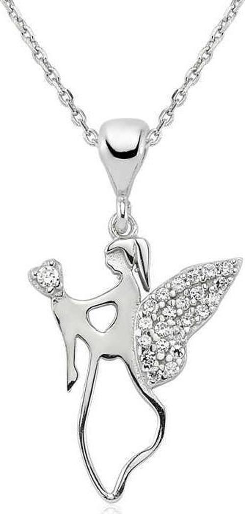 925 Ayar Gümüş Melek Annem Kadın Gümüş Kolye