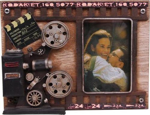 Metal Çerçeve Sinema Projektörü Dekorlu Dekoratif Hediyelik