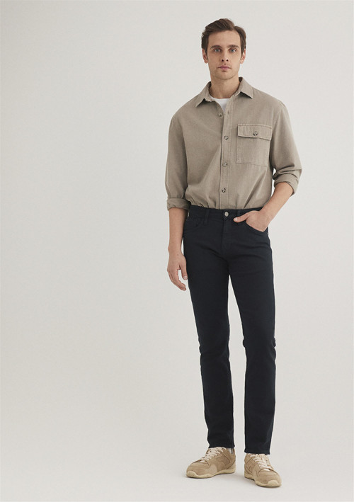 M0042285237 Jake Collegıate Comfort Erkek Slim Straight Renkli Denim Pantolon