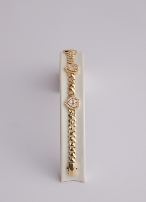 Nar-in Altın Mücevherat Gurmet Kalp Figürlü Bileklik 052