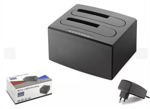 Hdx1791 All in One HDD Docking USB 3.0 SATA 2.5 & 3.5 HDD SSD Destekli 12V Adaptör Siya