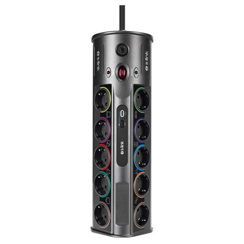 PRZ01 PrizHive 3M 1860 Joule 1.5mm 1 Usb 1 TypeC 2.1A/5V 16A 250V 3680W 10lu Akım Korumalı Priz