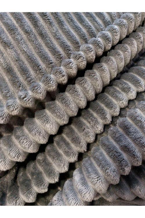 Wellsoft Tv Battaniyesi Tek Kişilik Battaniye Antrasit