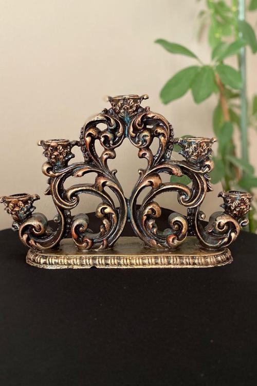 5'li Klasik Şamdan Mumluk