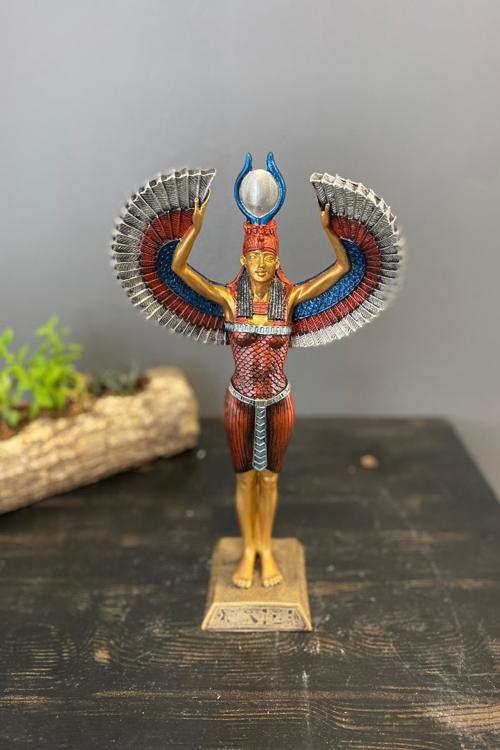 Antik Mısır Tanrıçası İsis Dik Heykel