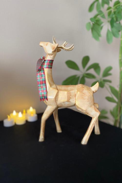 Kubik Geyik Yılbaşı Dekoru Süsü