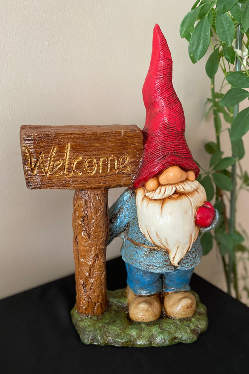 Welcome Tutan Cüce Bahçe Dekoru