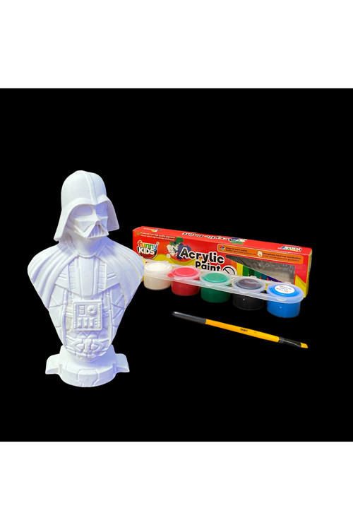 Çocuk Etkinlik Darth Vader Objeli 6 Renk Boyama Seti
