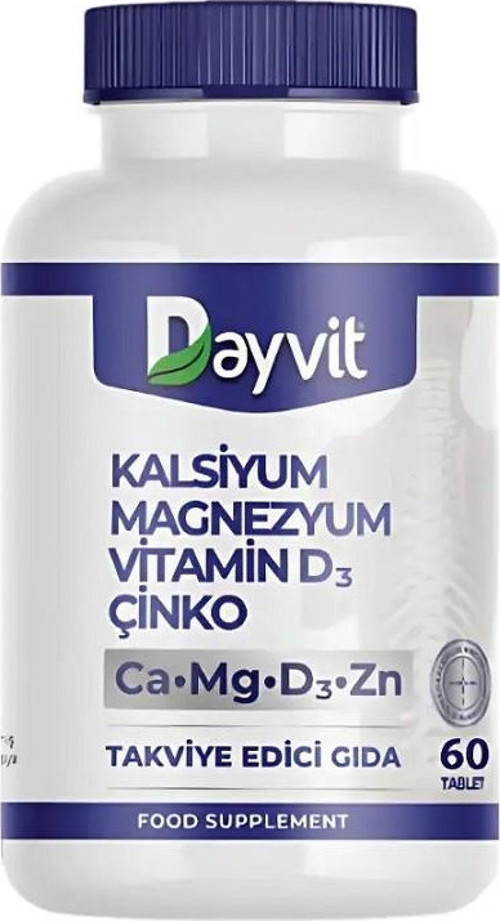 Kalsiyum Magnezyum Vitamin D Çinko 60 Tablet