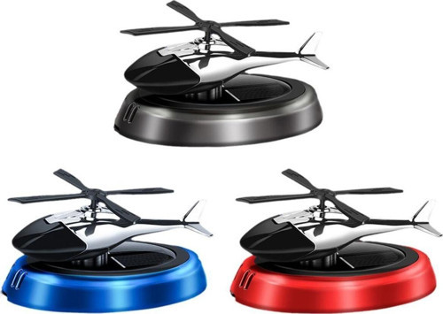 - Güneş Enerjili Helikopter Araba Koku Difüzörü Siyah