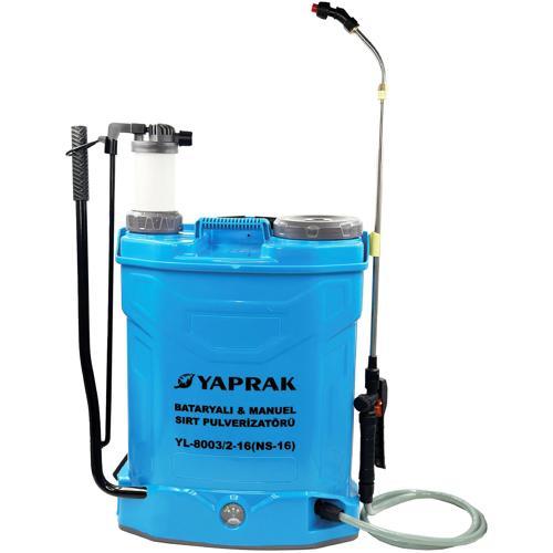 16L Akülü ve Manuel Kollu Sırt Tipi İlaçlama Pompası 16 Litre