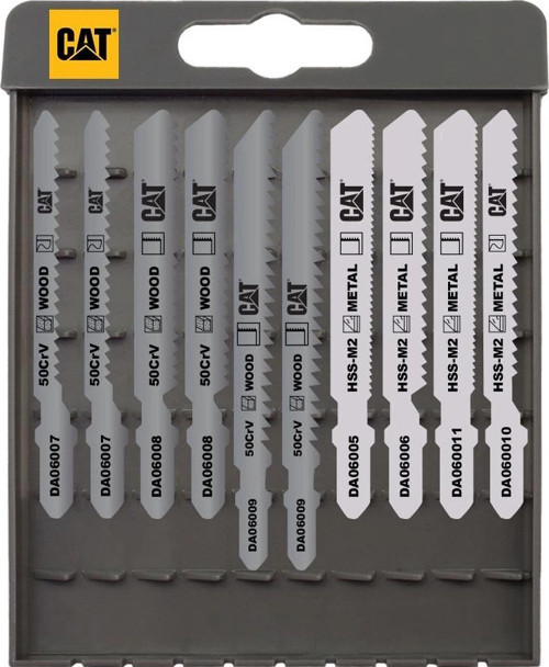 DA06901 10 Parça Profesyonel Metal/Ahşap Hassas/Kaba Kesim Dekupaj Testere Ucu