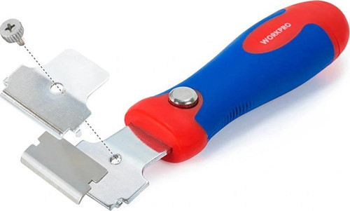 WP219004 40mm Geri Çekilebilir Profesyonel Kazıyıcı + 4 Parça Kazıma Bıçak Seti