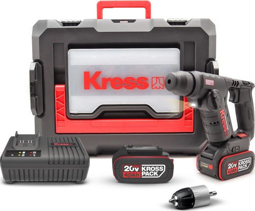 KUC50.2 20Volt/4.0Ah. Li-ion Çift Akülü Kömürsüz 1.7J Profesyonel SDS-Plus Pnömatik Matkap + 1