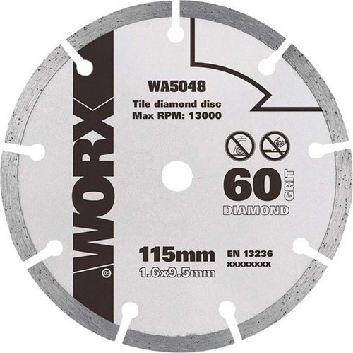 WA5048 115x9,5mm Fayans, Seramik, Mermer Kesme Soketli Elmas Daire Testere Bıçağı