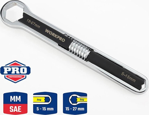 WP272016 5/27mm CR-V Üniversal Ayarlanabilir Çift Başlı Anahtar