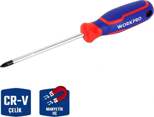 WP221035 PZ0x75mm CR-V Manyetik Profesyonel Yıldız Tornavida