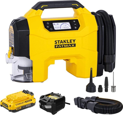 SXVI02001A 12V/18V 2Ah Li-ion Şarjlı 160 PSI Dijital Göstergeli Lastik&Yatak Şişirme Pompası