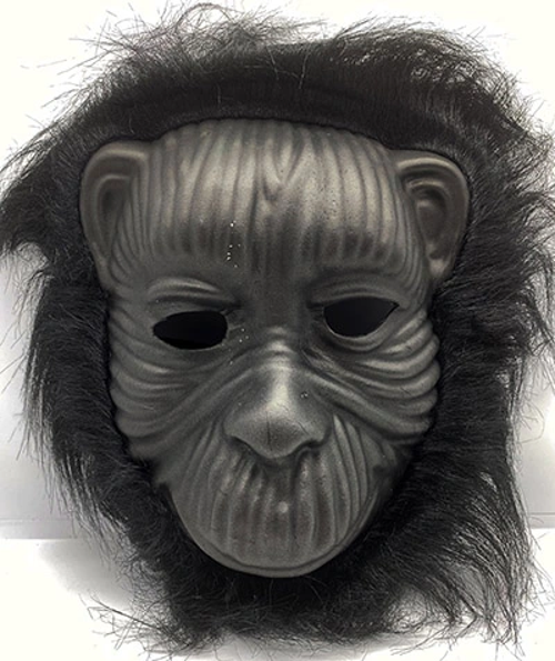 BUĞZ Siyah Eva Goril Maskesi Peluş Tüylü Orangutan Model