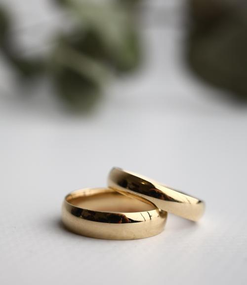 Nar-in Altın Mücevherat Altın Yüzük Erkek Alyans 01