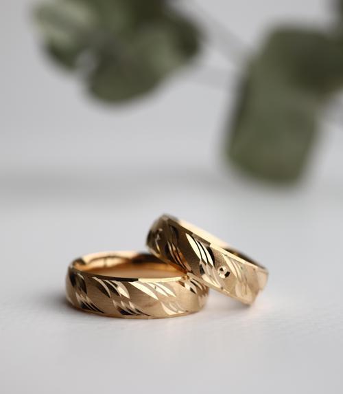 Nar-in Altın Mücevherat Altın Yüzük Erkek Alyans 12