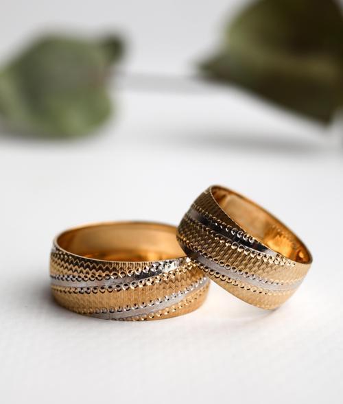 Nar-in Altın Mücevherat Altın Yüzük Kadın Alyans 08