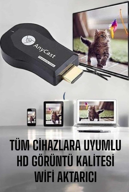 M9 Plus Kablosuz Görüntü+Ses Aktarıcı HDMI TV