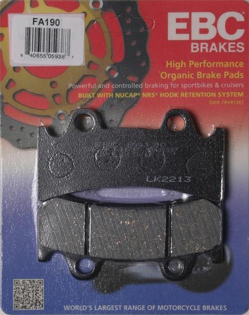 FA190 YAMAHA YZF750R  93-97 , FZR1000 EX 94-95 ÖN FREN BALATASI