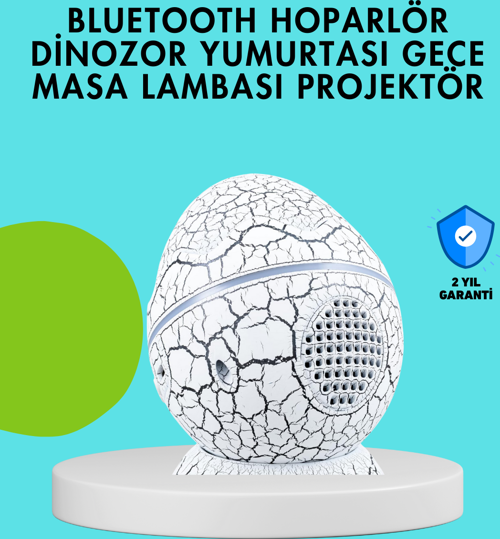 Dinozor Yumurtası Tasarımlı Gece Lambası – Müzik ve Işık Senkronizasyonlu