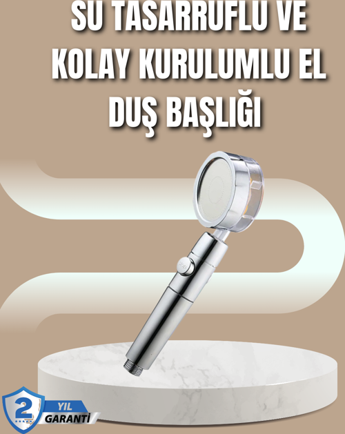 360° Ayarlanabilir Çok Fonksiyonlu Duş Başlığı