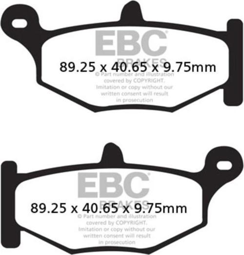 FA419 SUZUKI GSR600,GSXR600/750 , DL1000 VSTROM ARKA FREN BALATASI