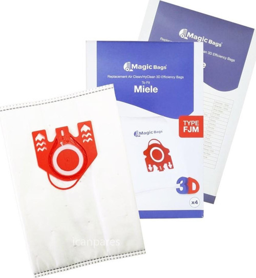 Miele İle Uyumlu Typ FJM S 5000 5999 S4000 S4999 Elektrikli Süpürge Toz Torbası 4 ADET