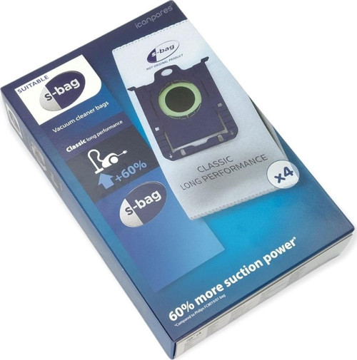Philips İle Uyumlu FC 9170 Performer 8134 Easy Life HR 8368 8399 Elektrikli Süpürge 4lü Toz Torbası Sbag