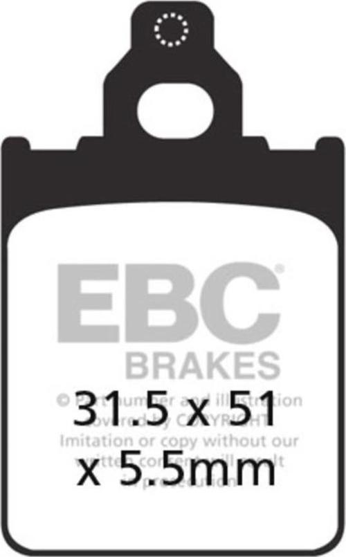 SFA186 VESPA PX150 , PX200 98-07 ÖN FREN BALATASI