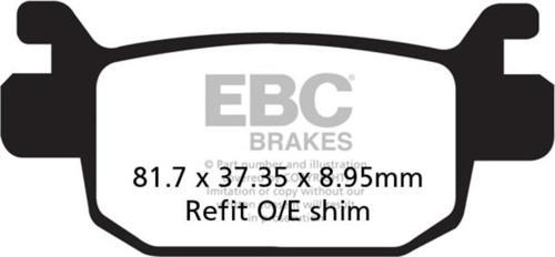 SFAC415 HONDA SH125/150/300 , FORZA 300 13-21 CARBON ARKA FREN BALATASI