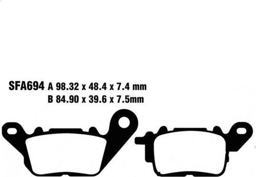 SFAC694 YAMAHA NMAX125 , DELIGHT 125 17-21 CARBON ÖN FREN BALATASI