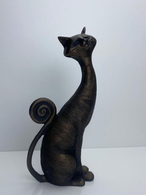 Dekoratif Kedi Biblo Tekli Obje Heykel Ev Ve Ofis Dekorasyon Aksesuar