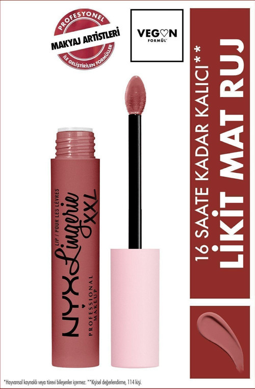 Professional Makeup Likit Mat Ruj - Lip Lingerie Xxl Matte Liquid Lipstick Stripd Down